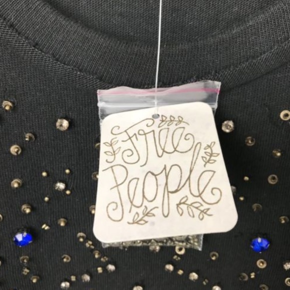 Free PeopleT-Shirt Short Sleeve Jeweled Beaded - Picture 3 of 7